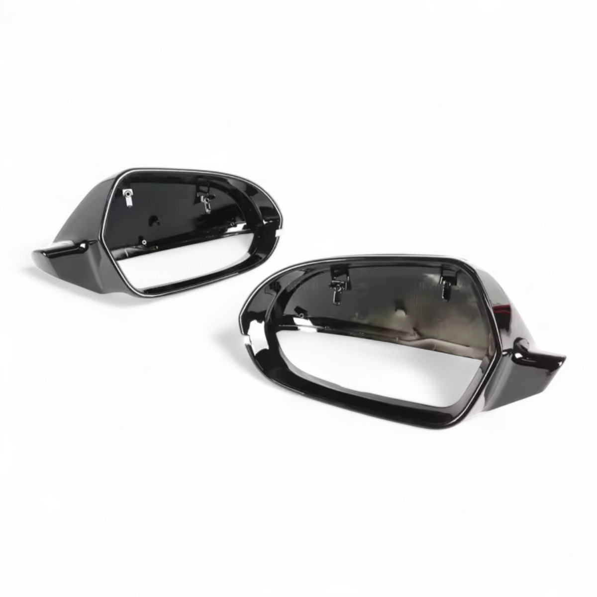 Glossy black mirror caps for Audi A6 S6 C7 (2011 to 2018)