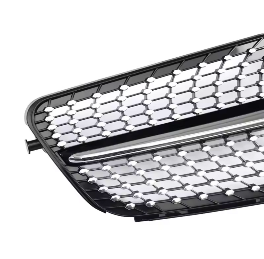 Diamond front grille for Mercedes C-Class W204 (2007 to 2014)