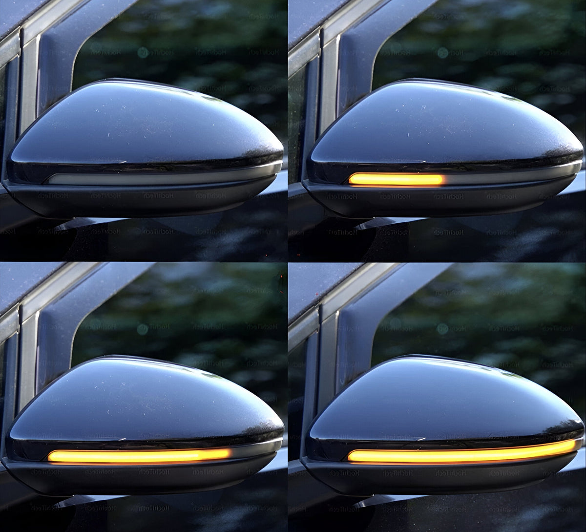 Dynamic sequential LED mirror turn signals indicators for Volkswagen Golf Mk7 (2011 to 2018)