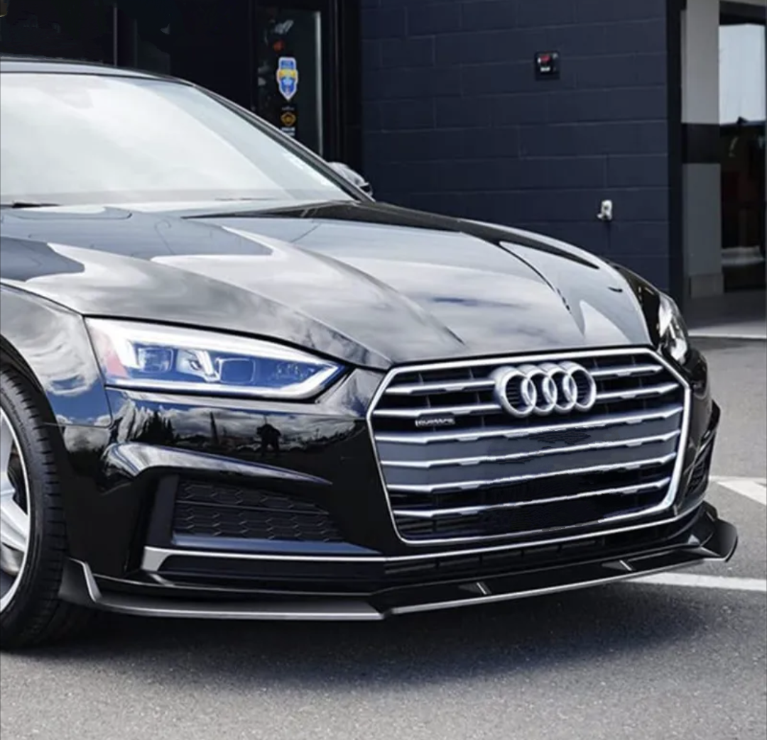 Front Splitter Bumper Lip for Audi A5 S5 B9 - 2016 to 2019