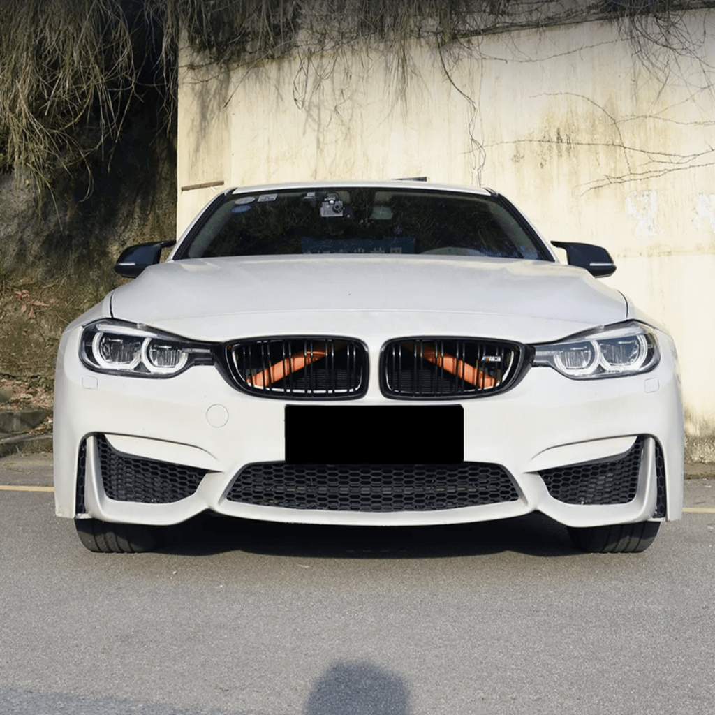 V-Brace Trim Vinyl Covers Front Grille Blue Red Yellow Green White Orange for BMW F, E and G-Series 2 / 3 / 4 / 5 / 6 / 7 F22 F30 F32 G20 G30 F10 F13 F01