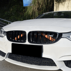 V-Brace Trim Vinyl Covers Front Grille Blue Red Yellow Green White Orange for BMW F, E and G-Series 2 / 3 / 4 / 5 / 6 / 7 F22 F30 F32 G20 G30 F10 F13 F01