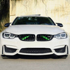 V-Brace Trim Vinyl Covers Front Grille Blue Red Yellow Green White Orange for BMW F, E and G-Series 2 / 3 / 4 / 5 / 6 / 7 F22 F30 F32 G20 G30 F10 F13 F01