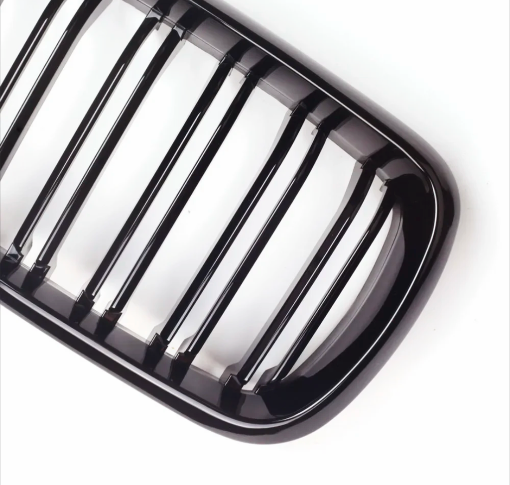 Glossy Black Double-slat Front Grilles M-look for BMW X5 F15 (2014 to 2018)