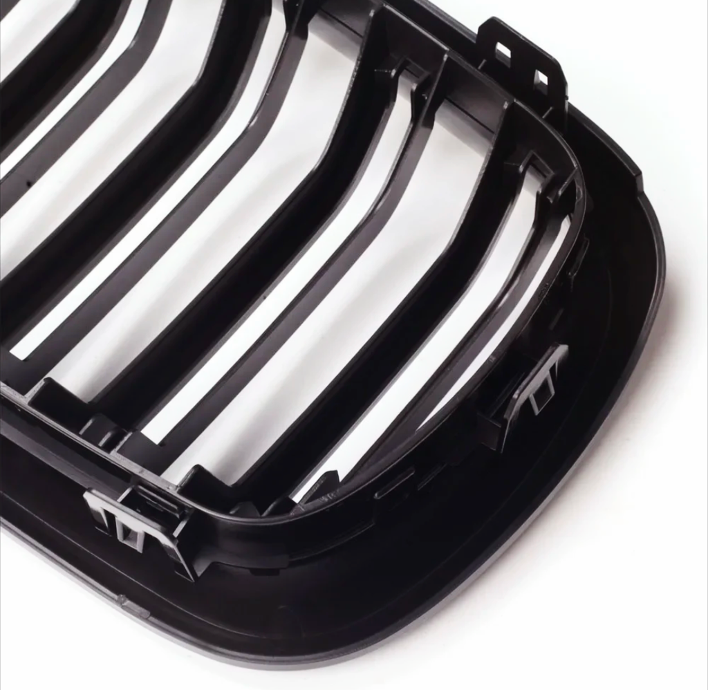 Glossy Black Double-slat Front Grilles M-look for BMW X5 F15 (2014 to 2018)