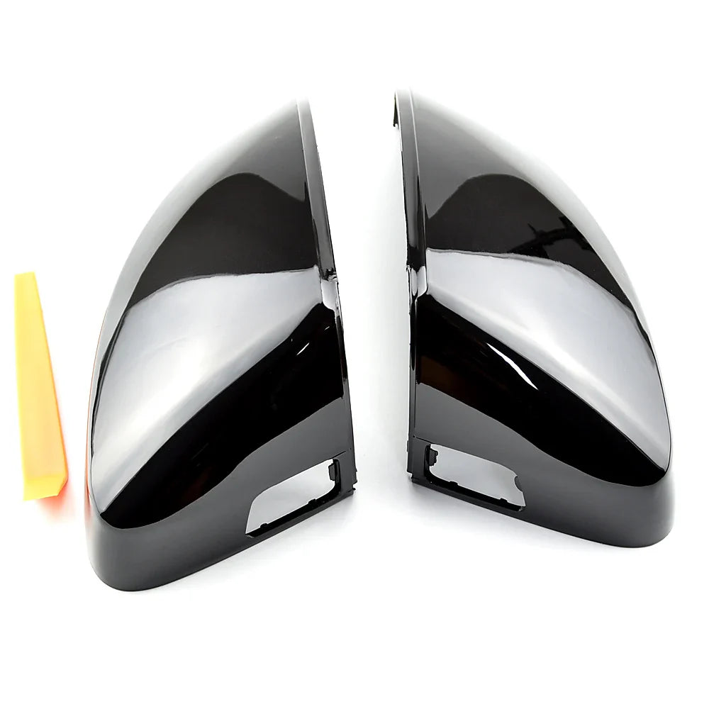 Glossy black mirror caps for Audi A3, S3 and RS3 8V (2012 to 2020)