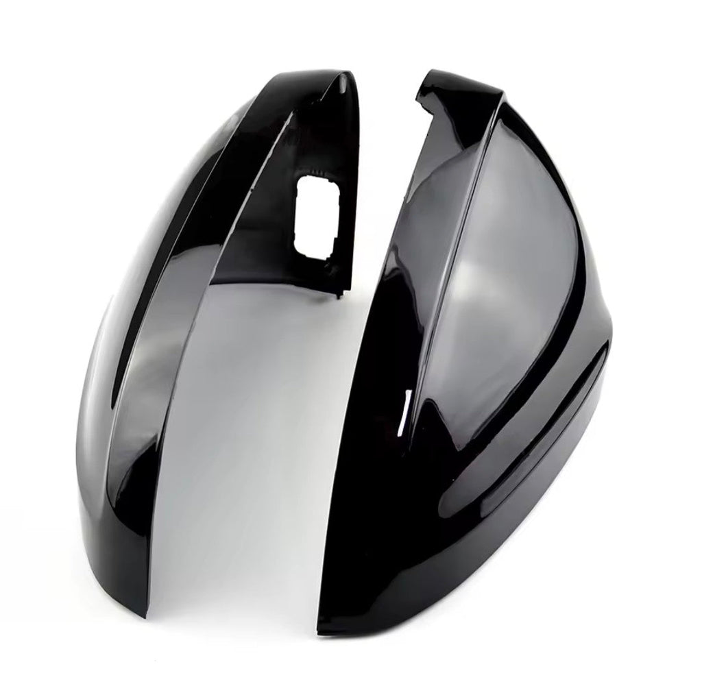 Glossy Black Mirror Caps for Audi A4 - S4 - RS4 B9 (2016 to 2023)