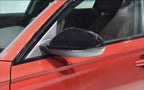 Glossy black mirror caps for Audi A6 S6 C7 (2011 to 2018)