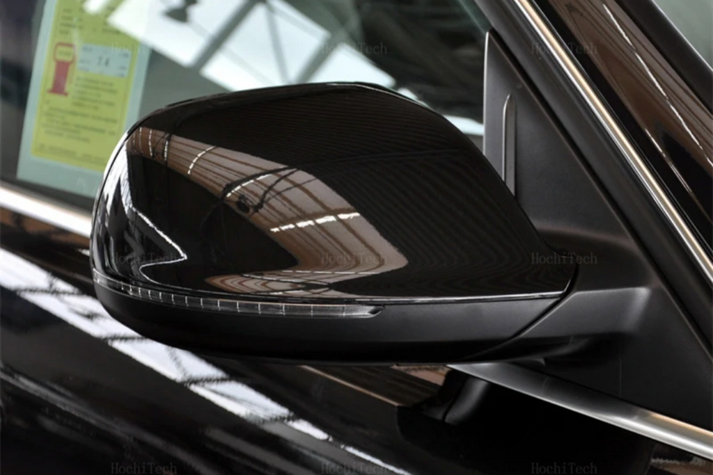 Glossy black mirror caps for Audi Q7 Mk1 (2010 to 2015)