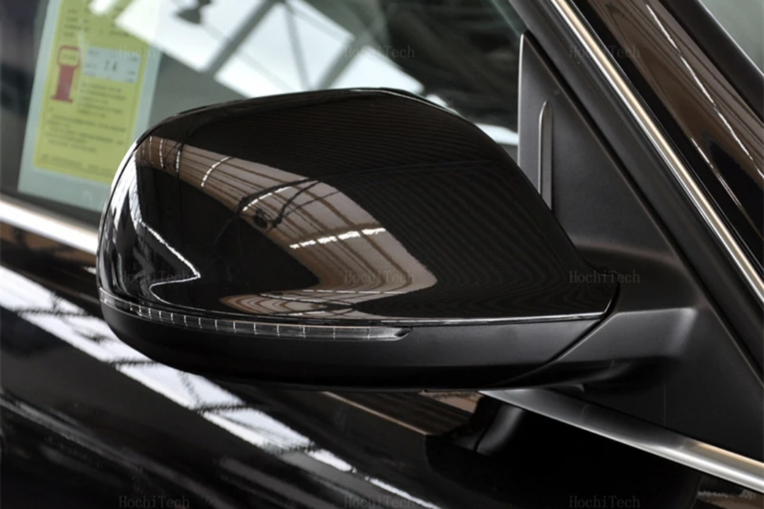 Glossy black mirror caps for Audi Q7 Mk1 (2010 to 2015)