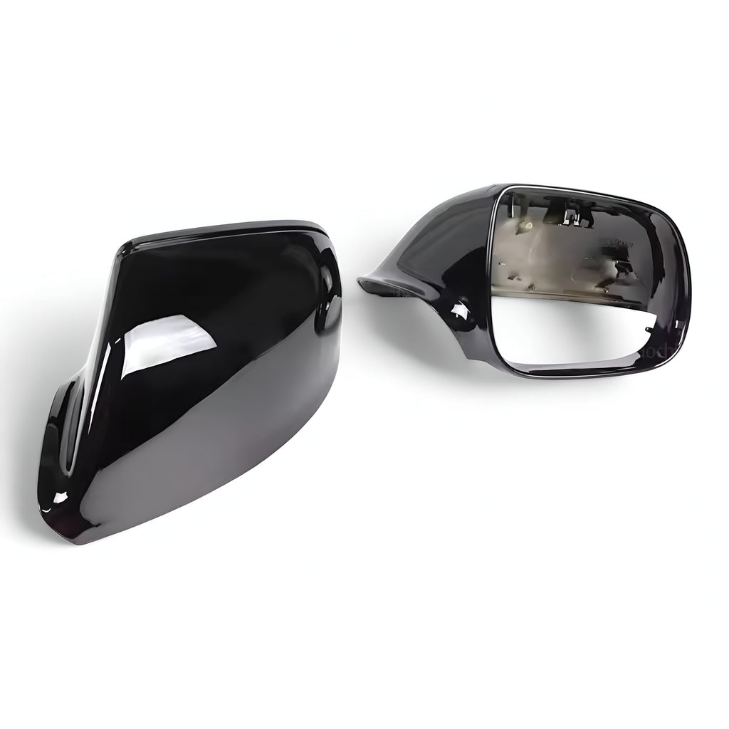 Glossy black mirror caps for Audi Q7 Mk1 (2010 to 2015)