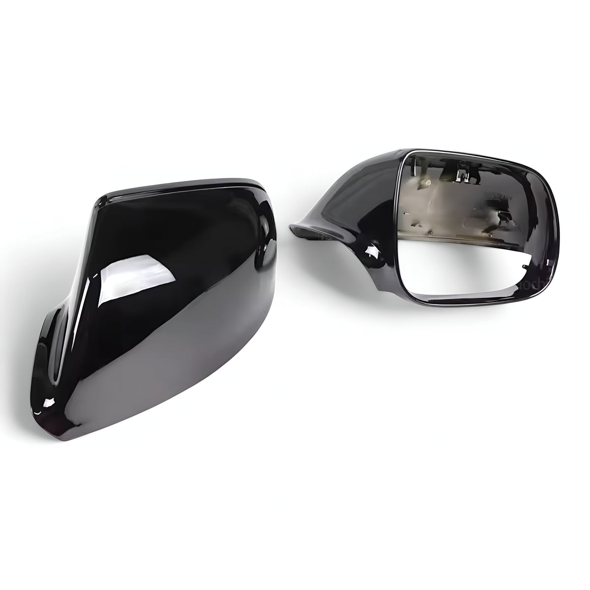 Glossy black mirror caps for Audi Q7 Mk1 (2010 to 2015)