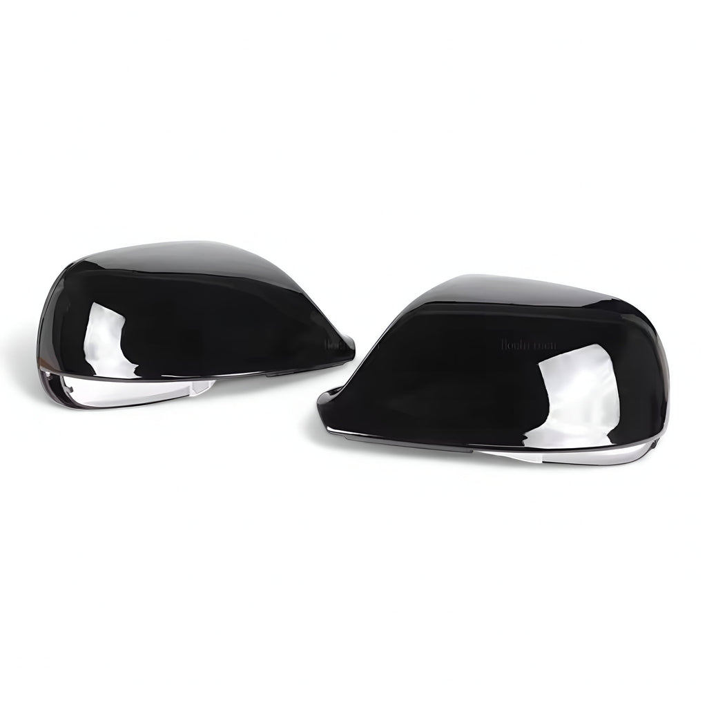 Glossy black mirror caps for Audi Q7 Mk1 (2010 to 2015)