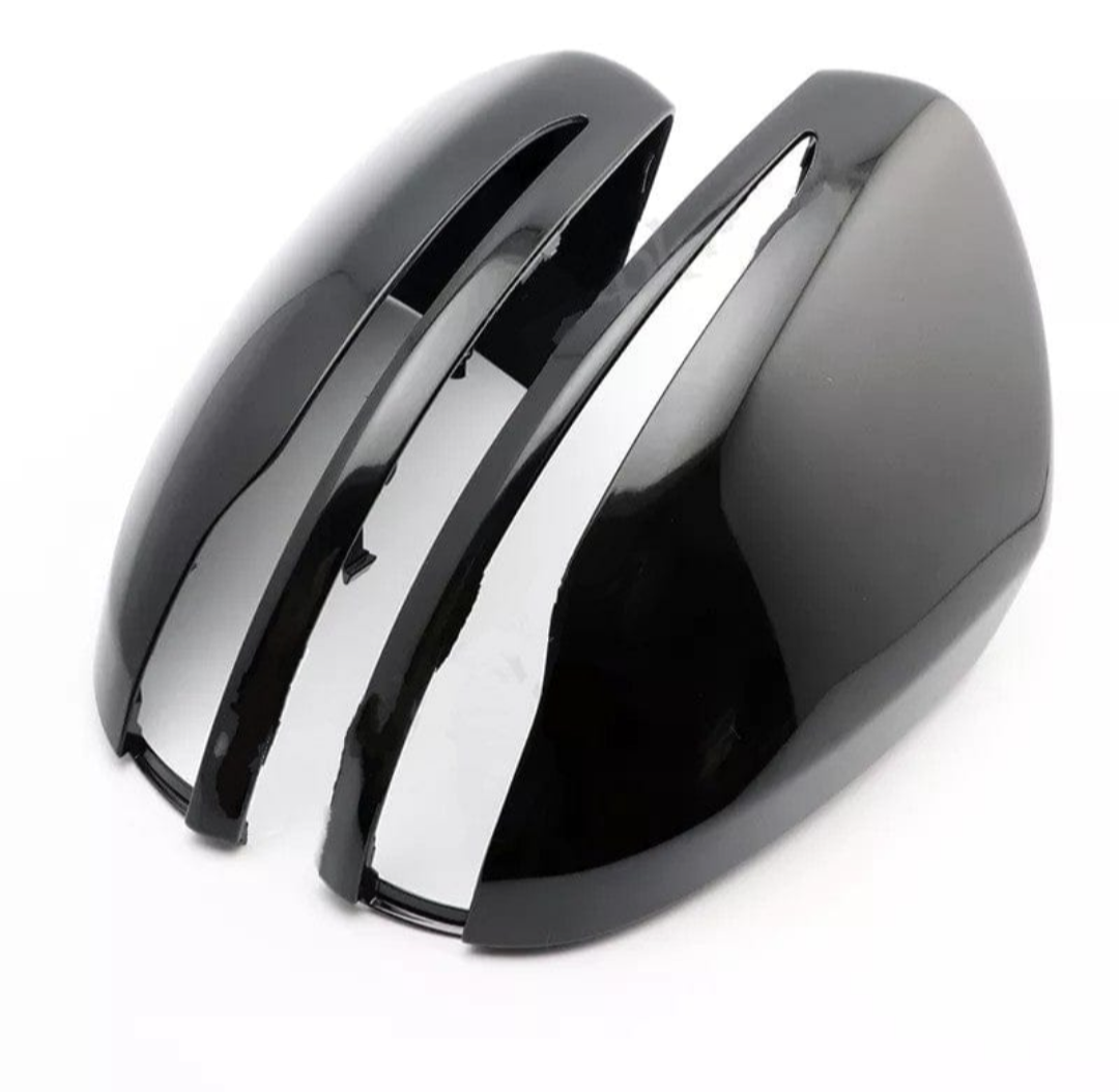 Glossy black side mirror caps for Mercedes CLA C118 (2018 to 2025)