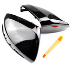 Glossy black side mirror caps for Mercedes CLA C118 (2018 to 2025)