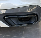 Glossy black sport exhaust tailpipes for BMW X7 G07 - 2019 to 2026