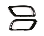 Glossy black sport exhaust tailpipes for BMW X7 G07 - 2019 to 2026