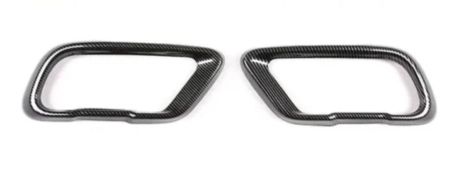 Glossy black sport exhaust tailpipes for BMW X7 G07 - 2019 to 2026