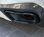 Glossy black sport exhaust tailpipes for BMW X7 G07 - 2019 to 2026