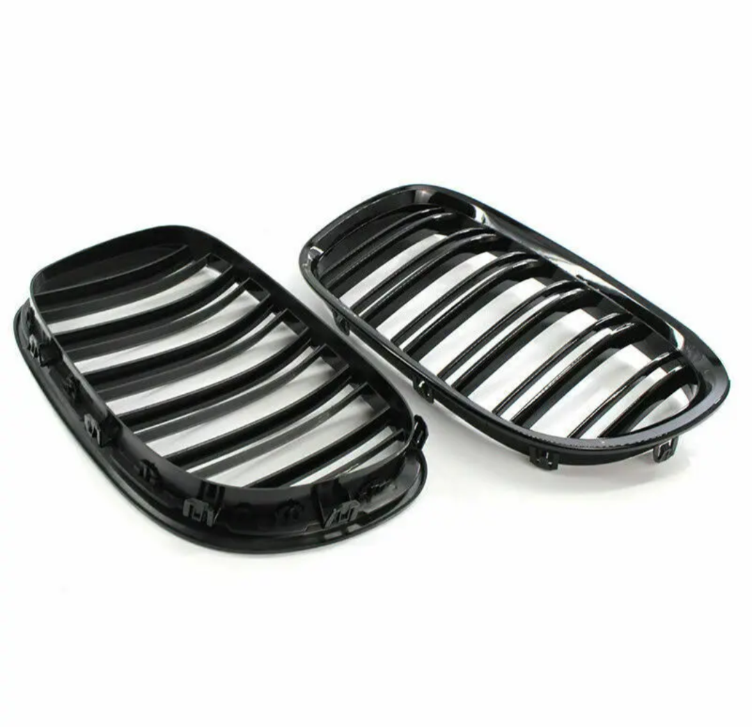 BMW 7 Series F01 F02 Glossy Black Front Grilles (2009 to 2015)