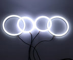 LED Angel Eyes Headlights Kit for BMW 3 Series E46 - '98 to '06