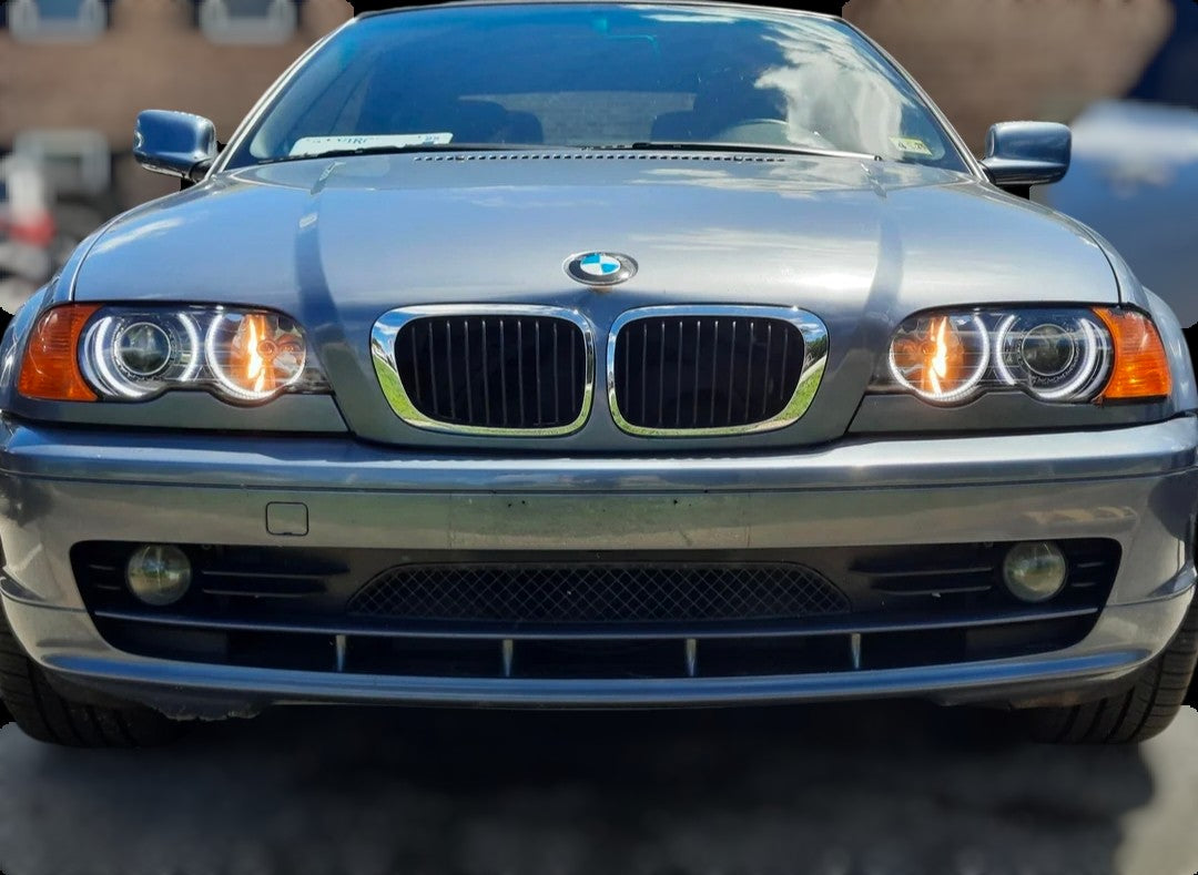 LED Angel Eyes Headlights Kit for BMW 3 Series E46 - '98 to '06