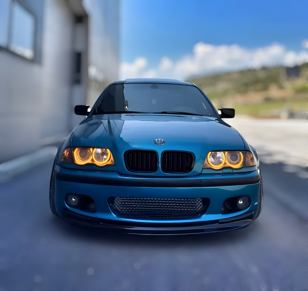 LED Angel Eyes Headlights Kit for BMW 3 Series E46 - '98 to '06