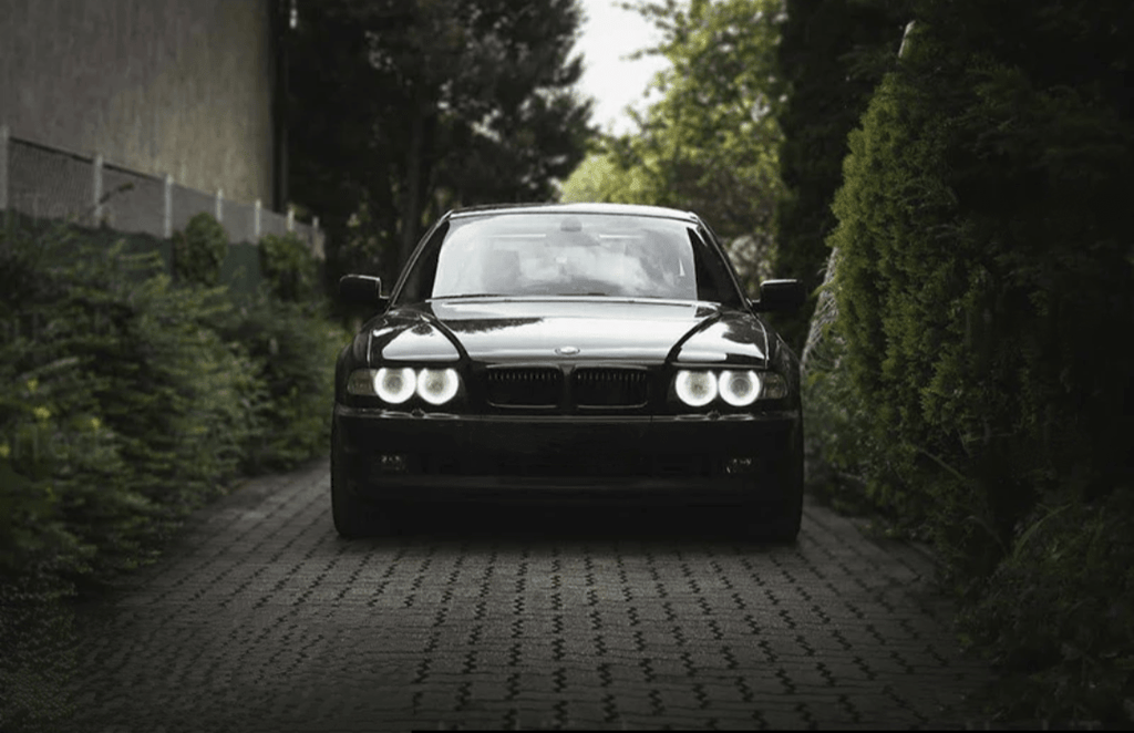 LED Angel Eyes Kit Headlights for BMW 7 Series E38 - 1994 to 2001