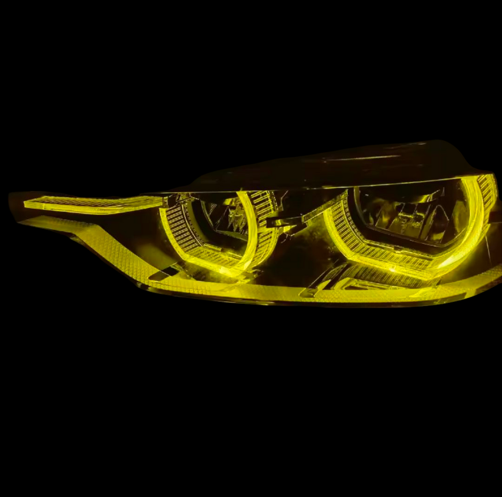 LED Yellow CSL-Style DRL Angel Eyes Modules for BMW 3 Series F30 / M3 F80 (2011–2019)