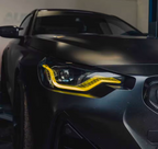 LED Yellow CSL-Style DRL Angel Eyes for BMW 2 Series G42 / M2 G87 (2021–2025)