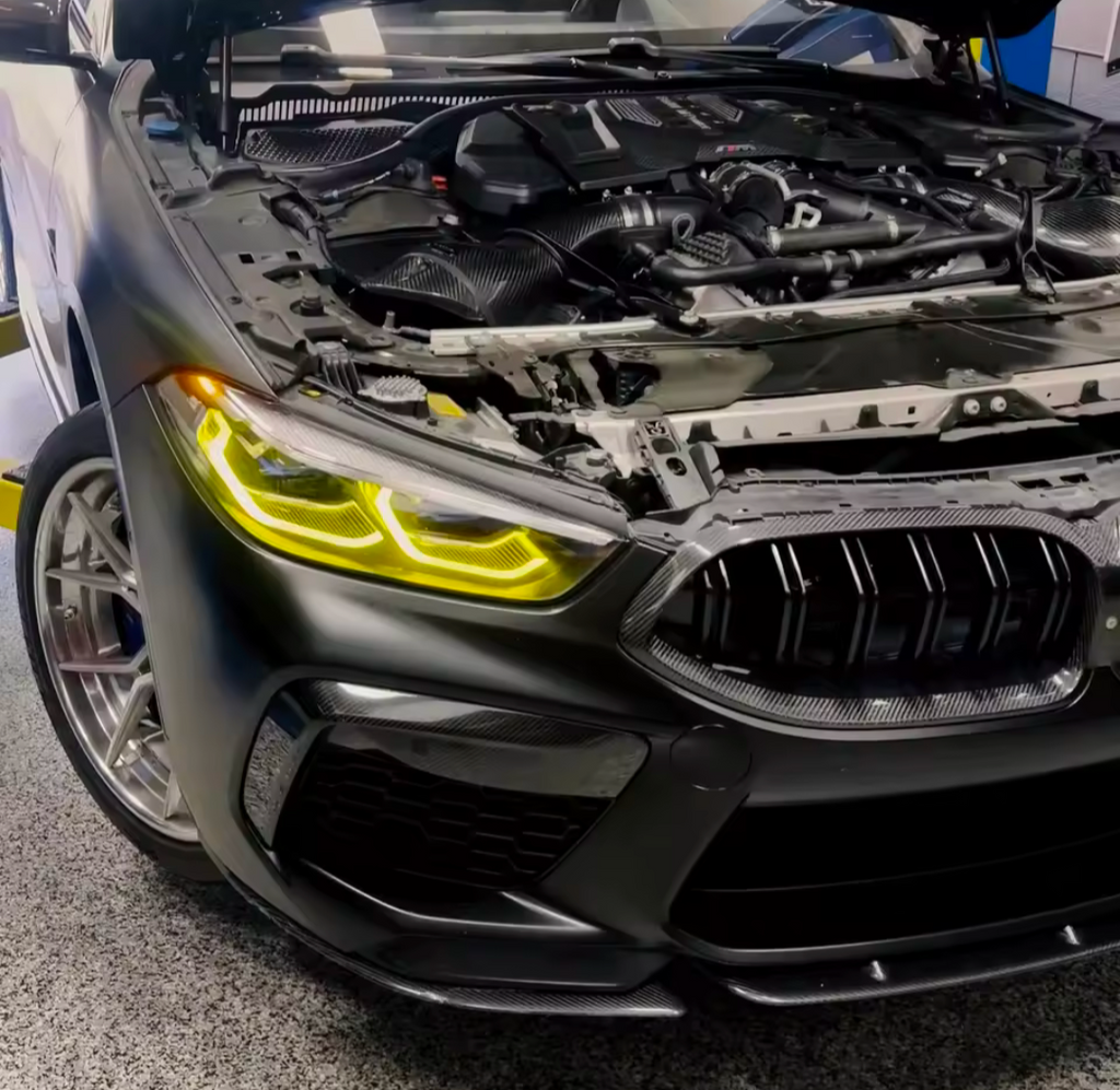 LED Yellow CSL-Style DRL Angel Eyes for BMW 8 Series G15 (2018–2025)