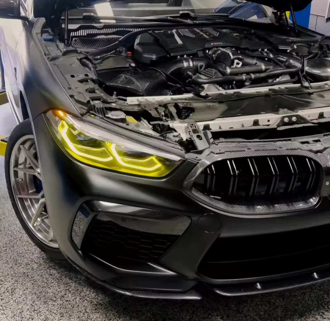 LED Yellow CSL-Style DRL Angel Eyes for BMW 8 Series G15 (2018–2025)