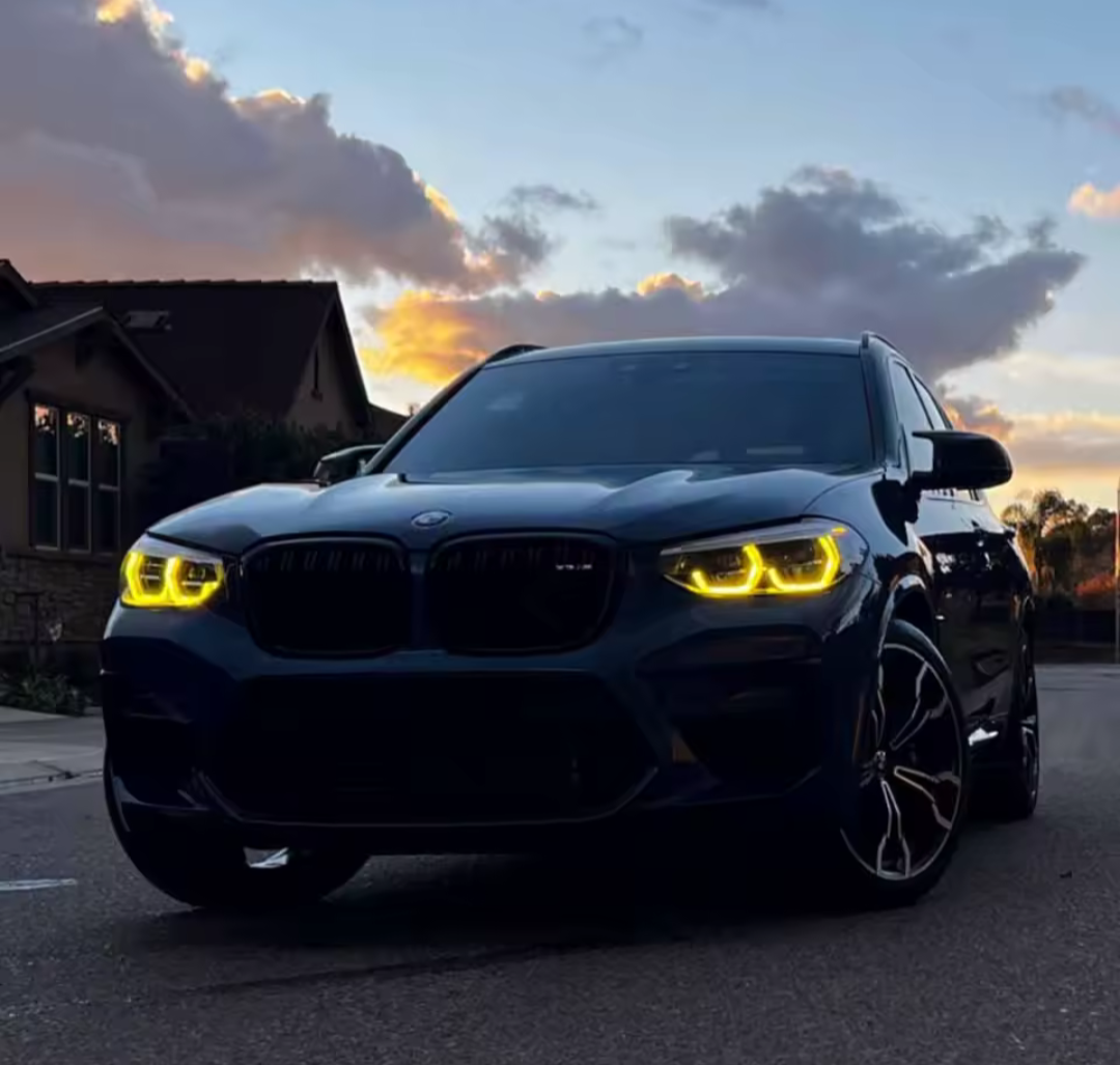LED Yellow CSL-Style DRL Angel Eyes for BMW X3 G01 (2017–2024)