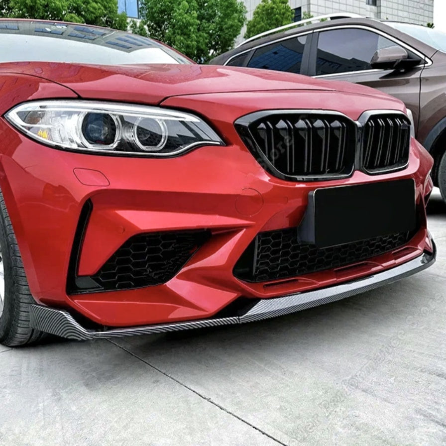 M Type Front Lip Splitter for BMW 2 Series F22 and M2 F87 bodykit (2014 to 2021)