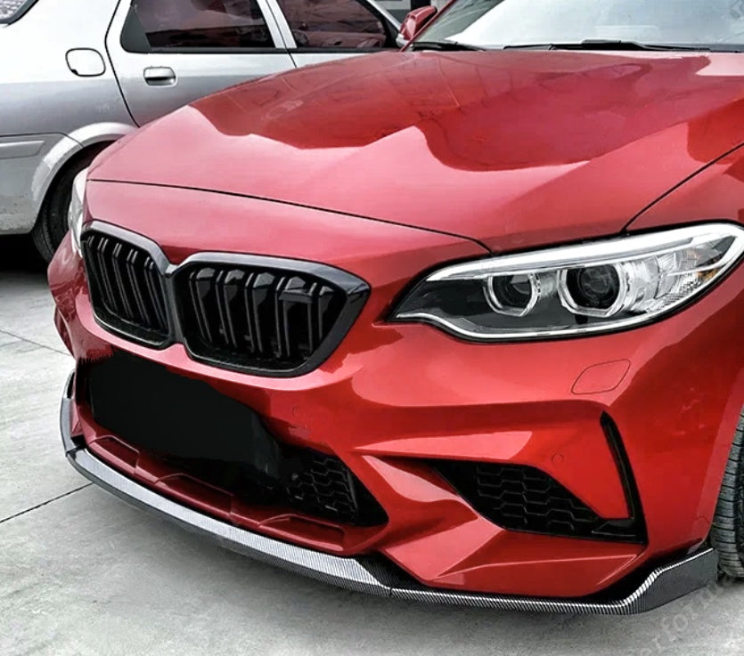 M Type Front Lip Splitter for BMW 2 Series F22 and M2 F87 bodykit (2014 to 2021)