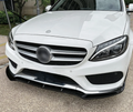 Mercedes C-Class Sedan and Coupe C63 AMG Front Lip Splitter C205 W205 (2014 to 2021)