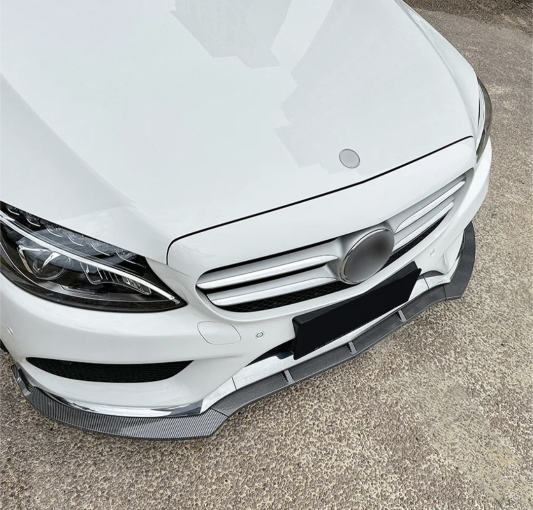 Mercedes C-Class Sedan and Coupe C63 AMG Front Lip Splitter C205 W205 (2014 to 2021)