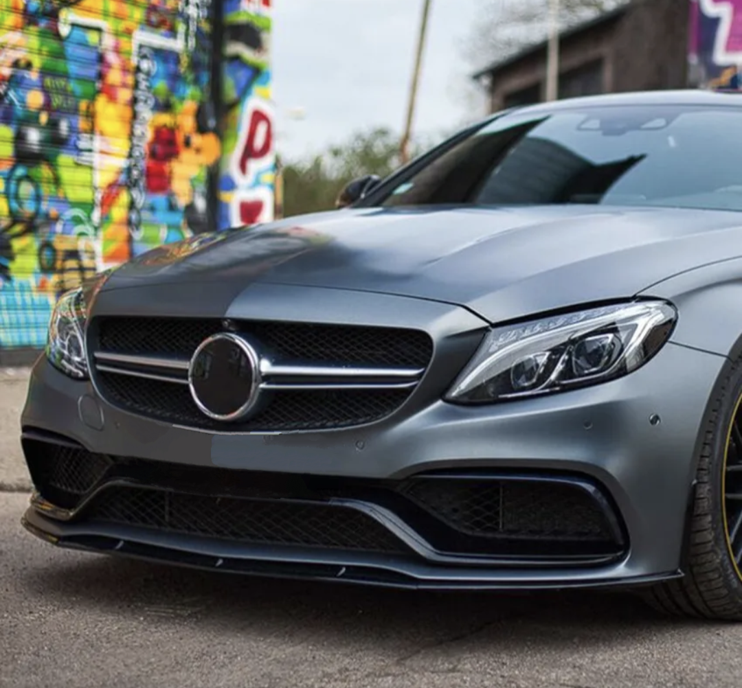 Mercedes C-Class Sedan and Coupe C63 AMG Front Lip Splitter C205 W205 (2014 to 2021)
