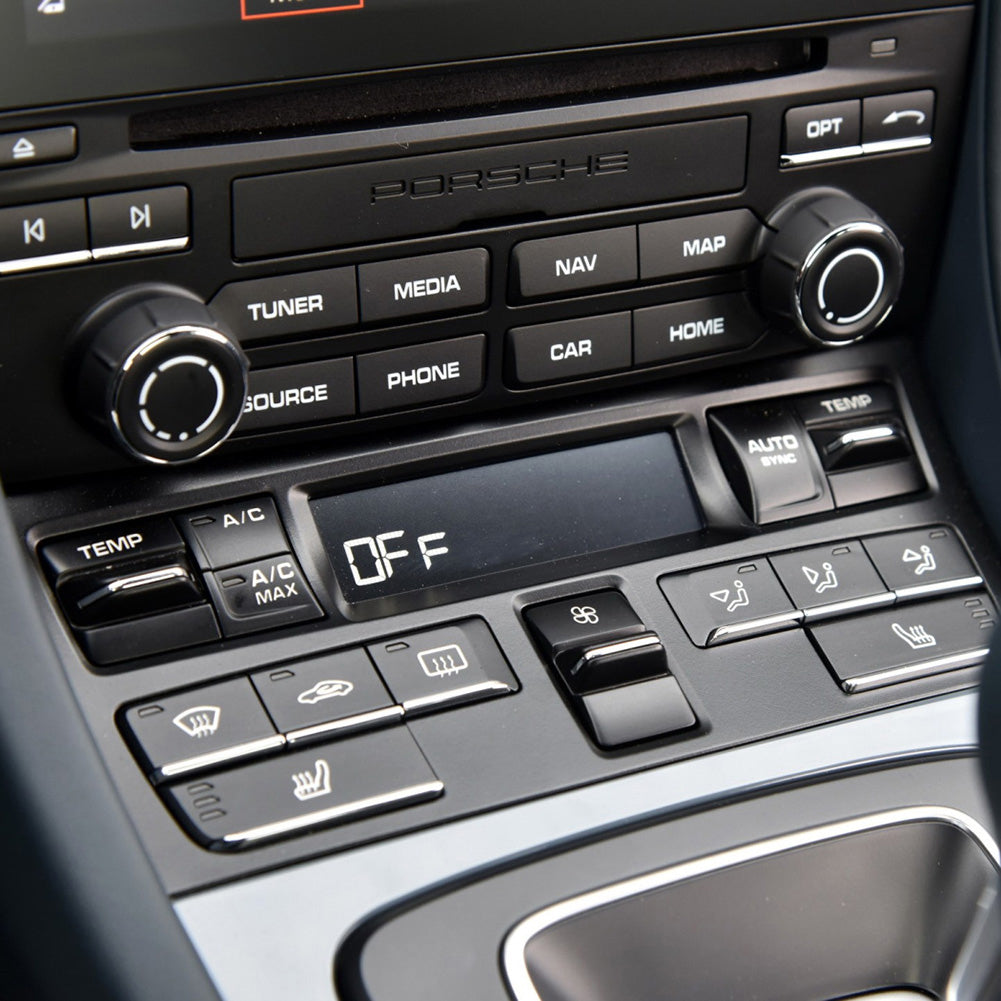 Set of 2 Volume and PCM Media Control Knobs for Porsche Boxster 718 - 2016 to 2020