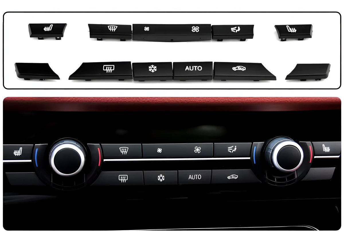 Set of climate control buttons for BMW 5 Series and M5 F10 (2010 to 2017)