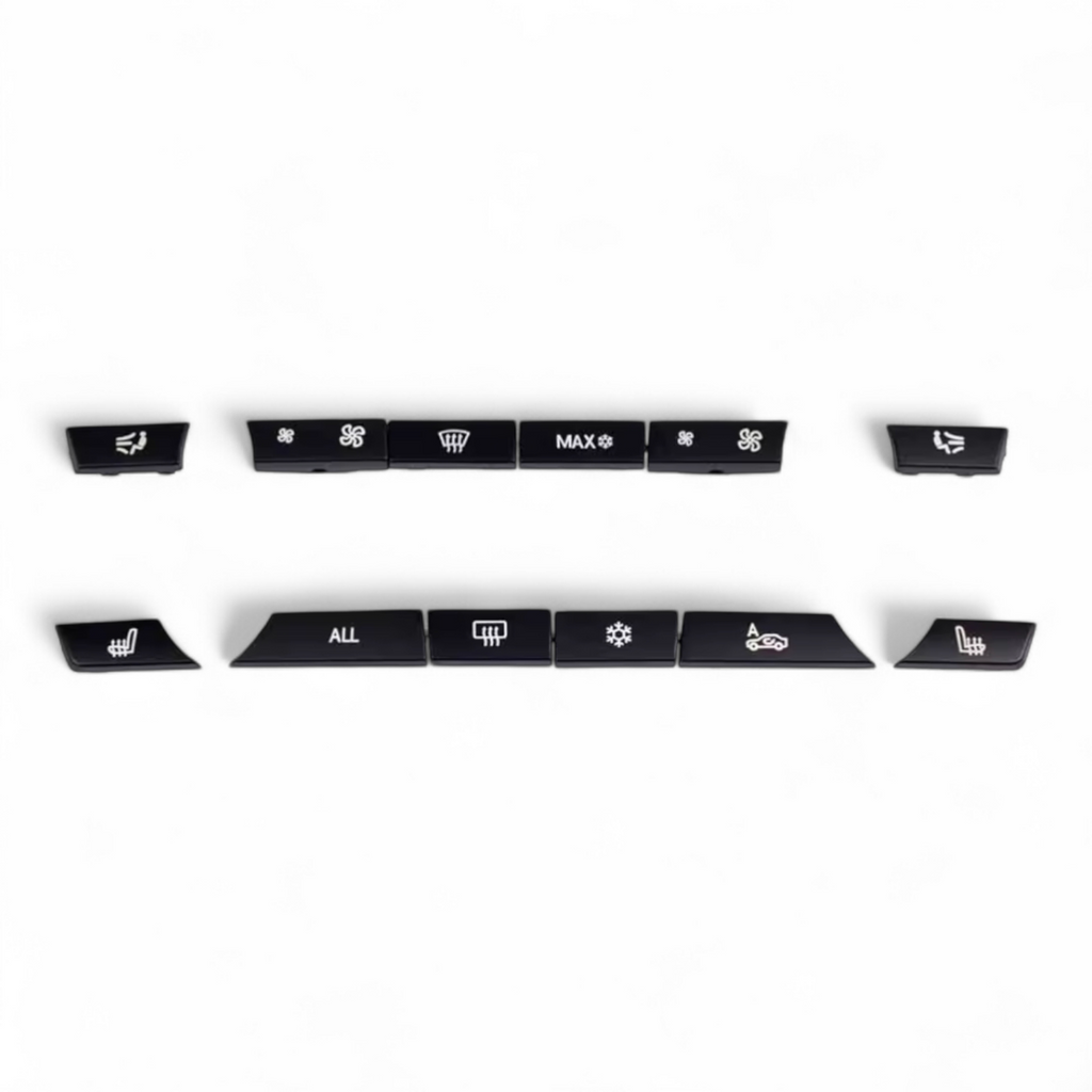 Set of climate control buttons for BMW 5 Series and M5 F10 (2010 to 2017)