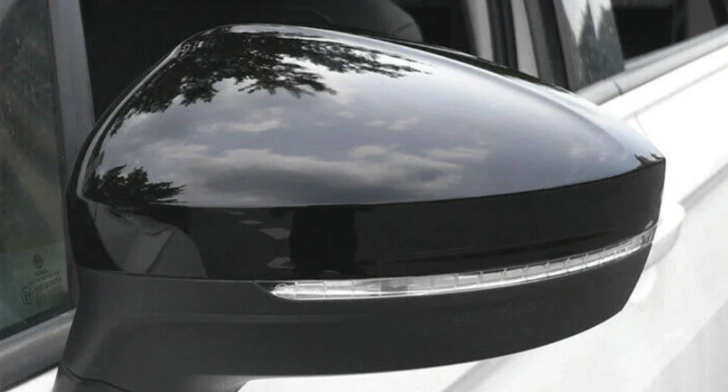 Volkswagen Tiguan II Glossy Black Mirror Caps (MY 2017-2020)