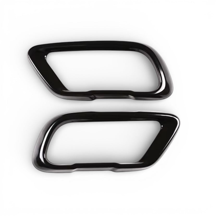 Glossy black sport exhaust tips for BMW X6 G06 - 2018 to 2023