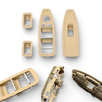 Window Switch Trim Plates in Black, Beige, Gray and Carbon look for BMW 3 Series F30 - 2012 to 2019